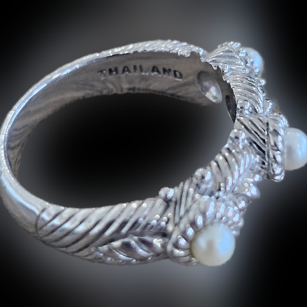 Judith Ripka Pearl Ring - Picture 2 of 5